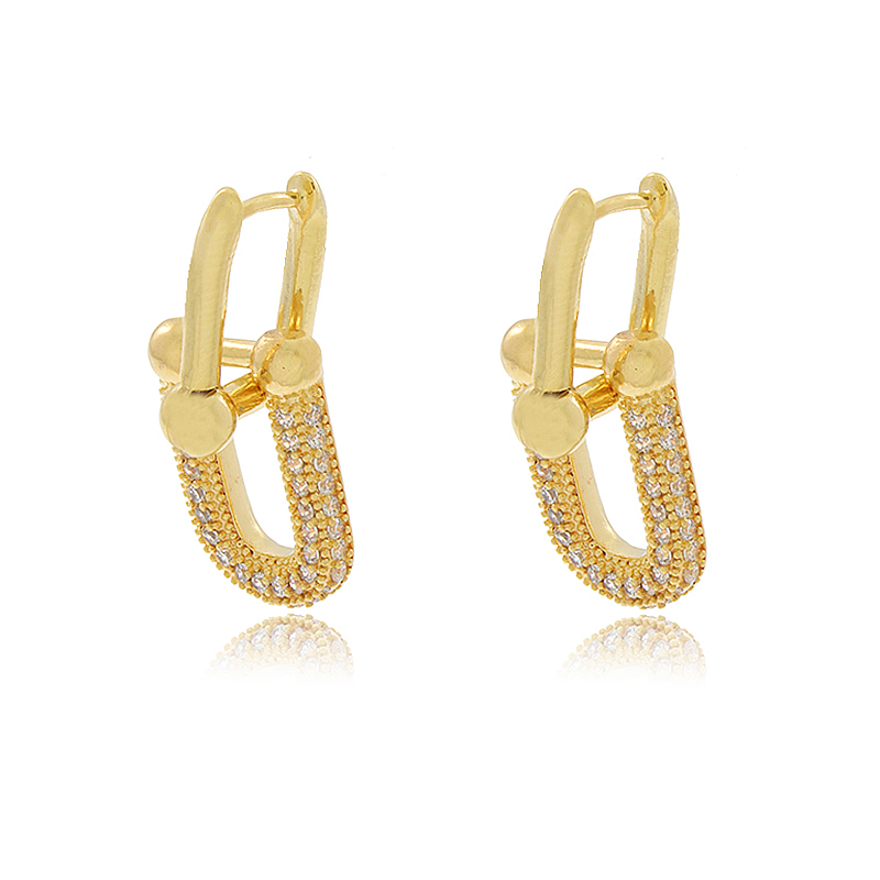 Brinco Argola Inspiração Alta Joalheria Luxo