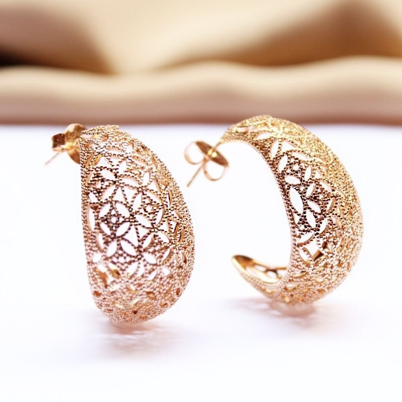 Brinco Argola Vazada Arabescos