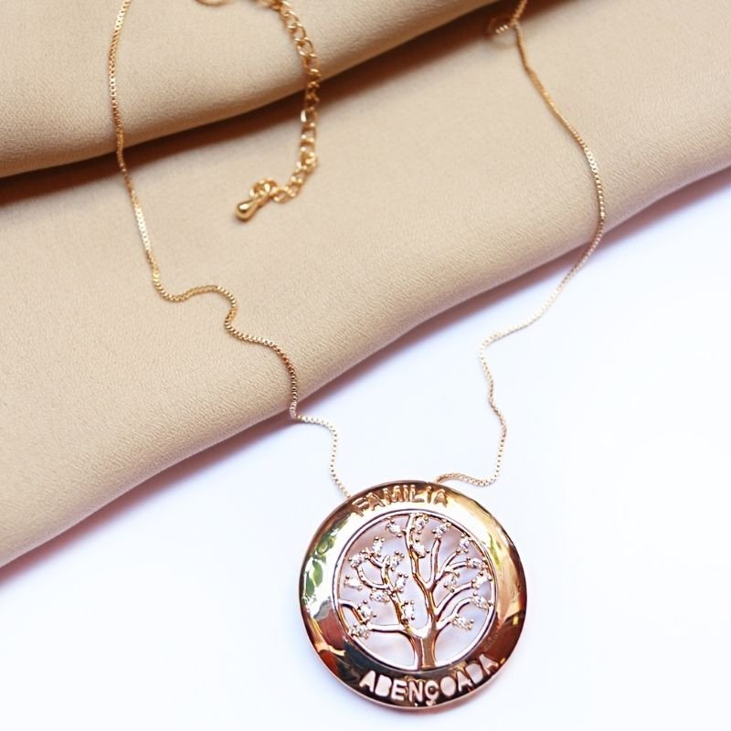 Colar Família Abençoada – Árvore da Vida