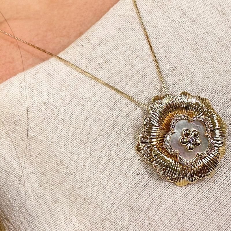 Conjunto Flor com Detalhes em Madrepérola